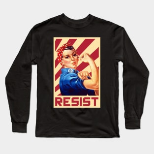 We Can Do It Rosie Resist Long Sleeve T-Shirt